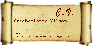 Czechmeister Vilmos névjegykártya