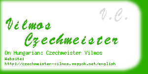 vilmos czechmeister business card